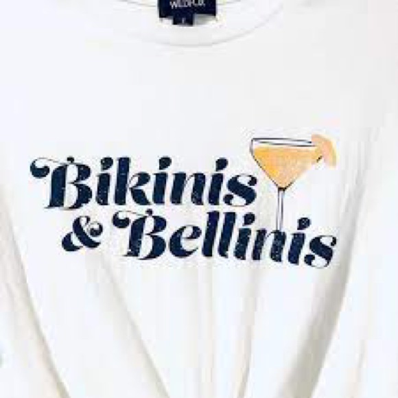 Wildfox NWT’s t-shirt; ‘Bikinis & Bellinis, Size Small - Picture 2 of 10